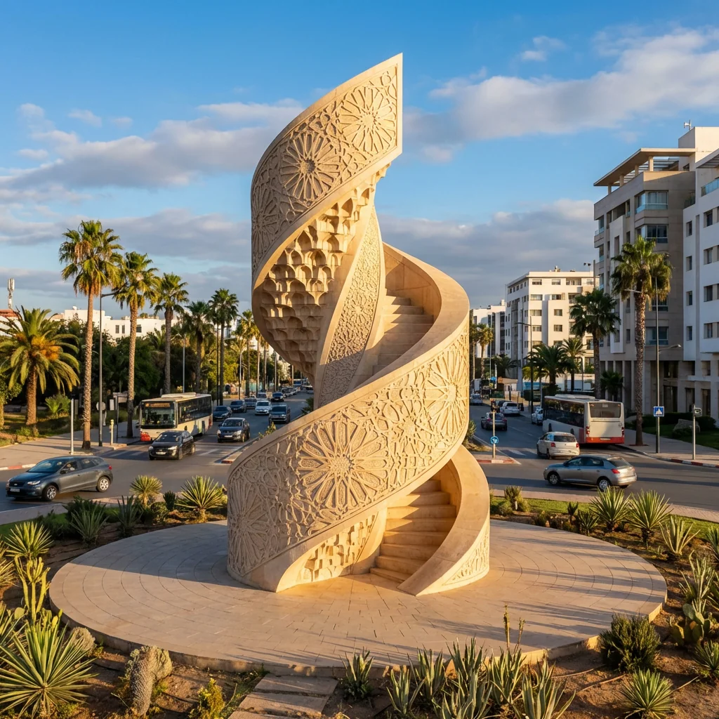 Concept — Sculpture monumentale rond-point
